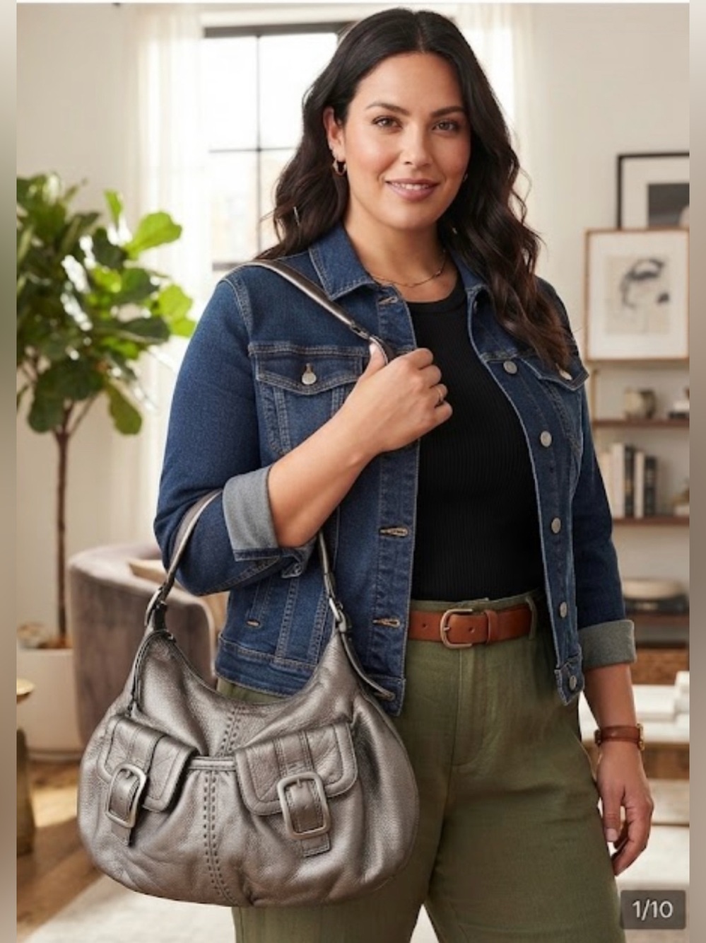 Cole Haan Leather Metallic Bag